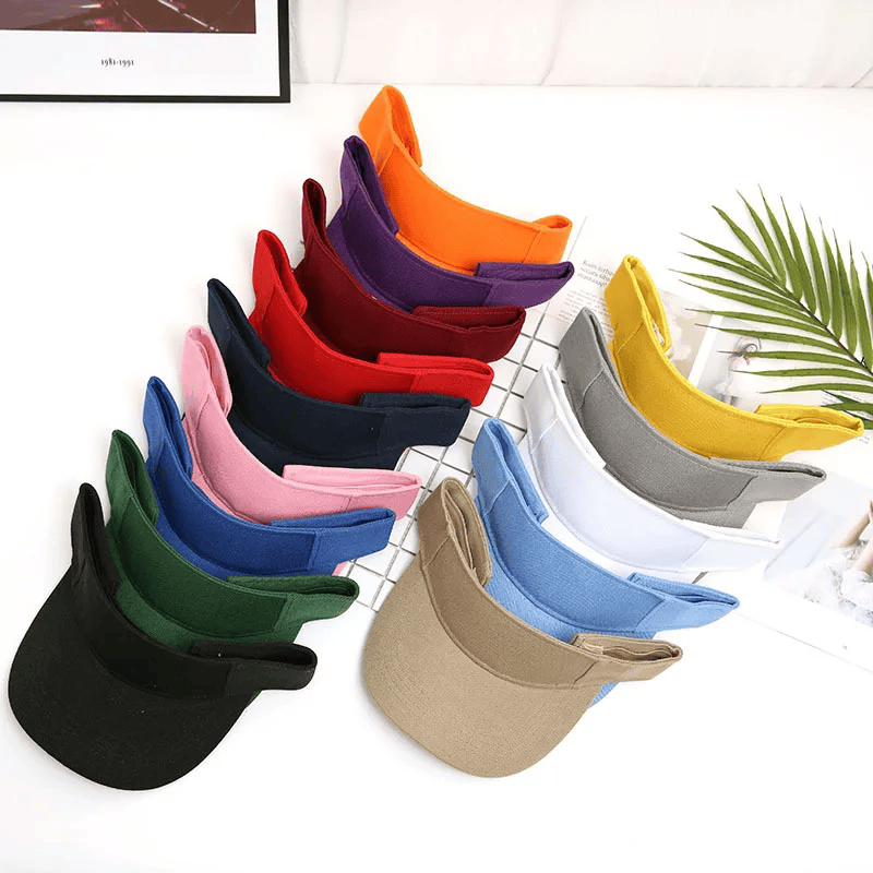 Sport Visor Hats Adjustable Empty Top Baseball Cap Sun Protection Ball Caps Golf Visor for Women