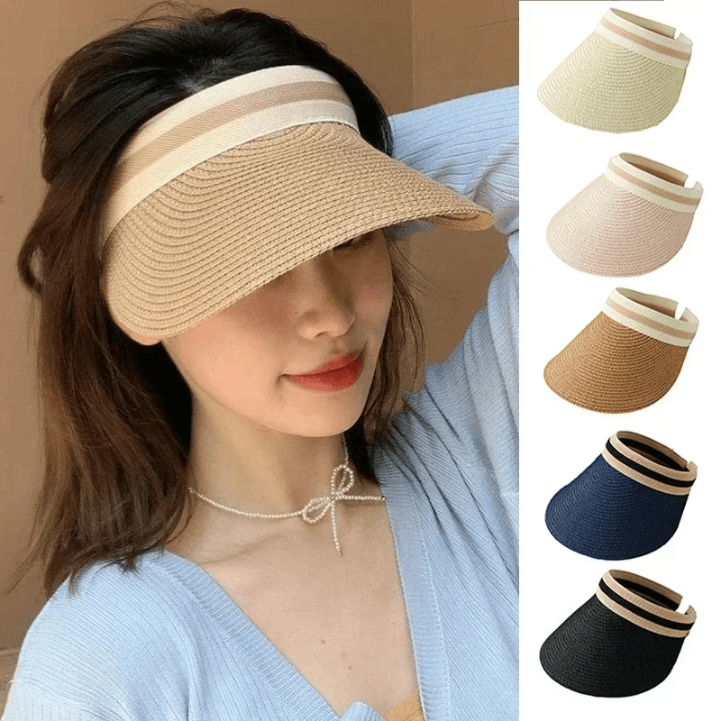 Sun Hat Anti Uv Female Outdoor Visor Cap Casual Shade Hat Straw Wide Large Brim Beach Sunhat