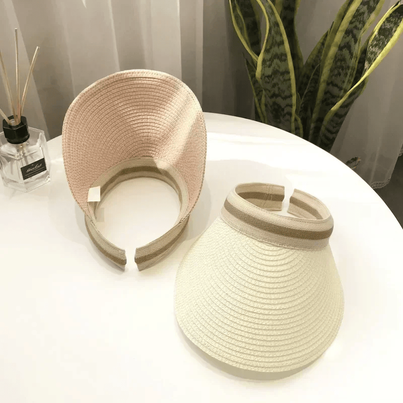 Sun Hat Anti Uv Female Outdoor Visor Cap Casual Shade Hat Straw Wide Large Brim Beach Sunhat