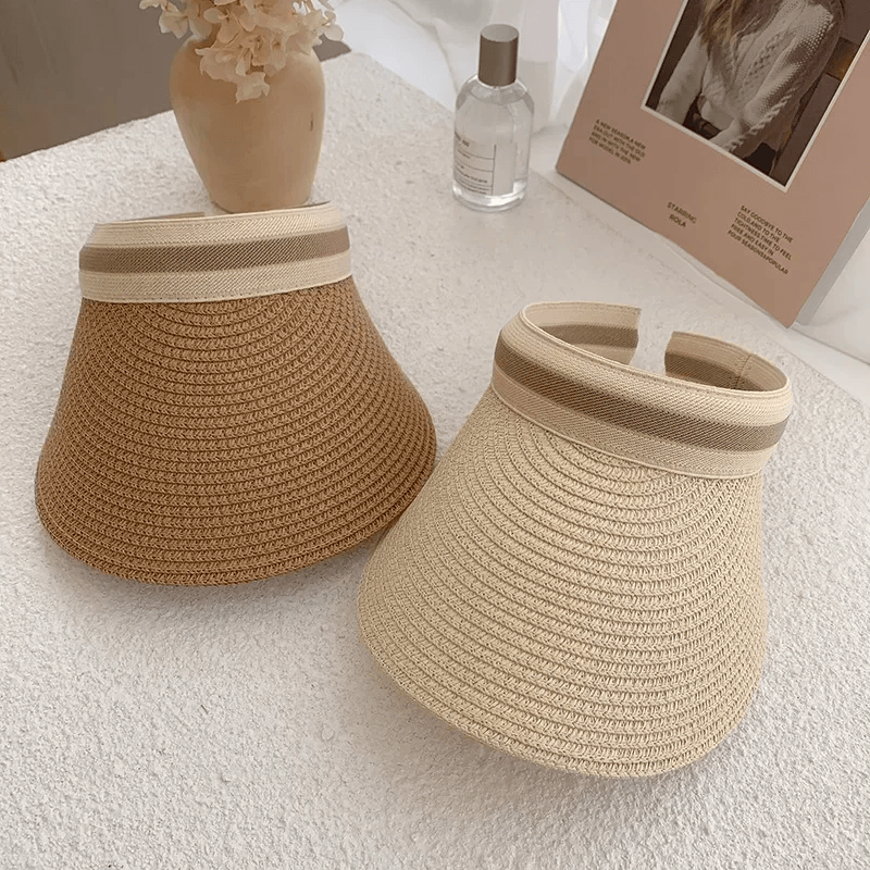 Sun Hat Anti Uv Female Outdoor Visor Cap Casual Shade Hat Straw Wide Large Brim Beach Sunhat