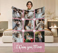 Personalized Photo Blanket, Photo Blanket with Text, Memorial Blanket, Anniversary Gift, Couples Gift, Gift for Her, Christmas Gift